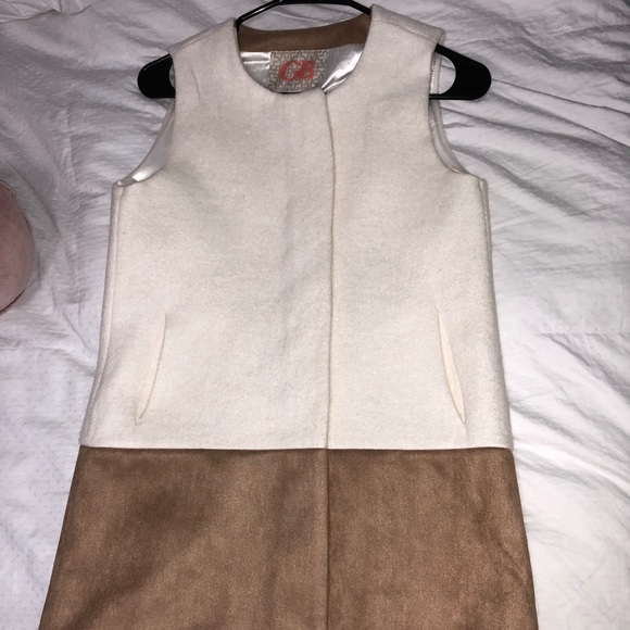 Wool & Suede Gianni Bini Vest - Picture 1 of 4